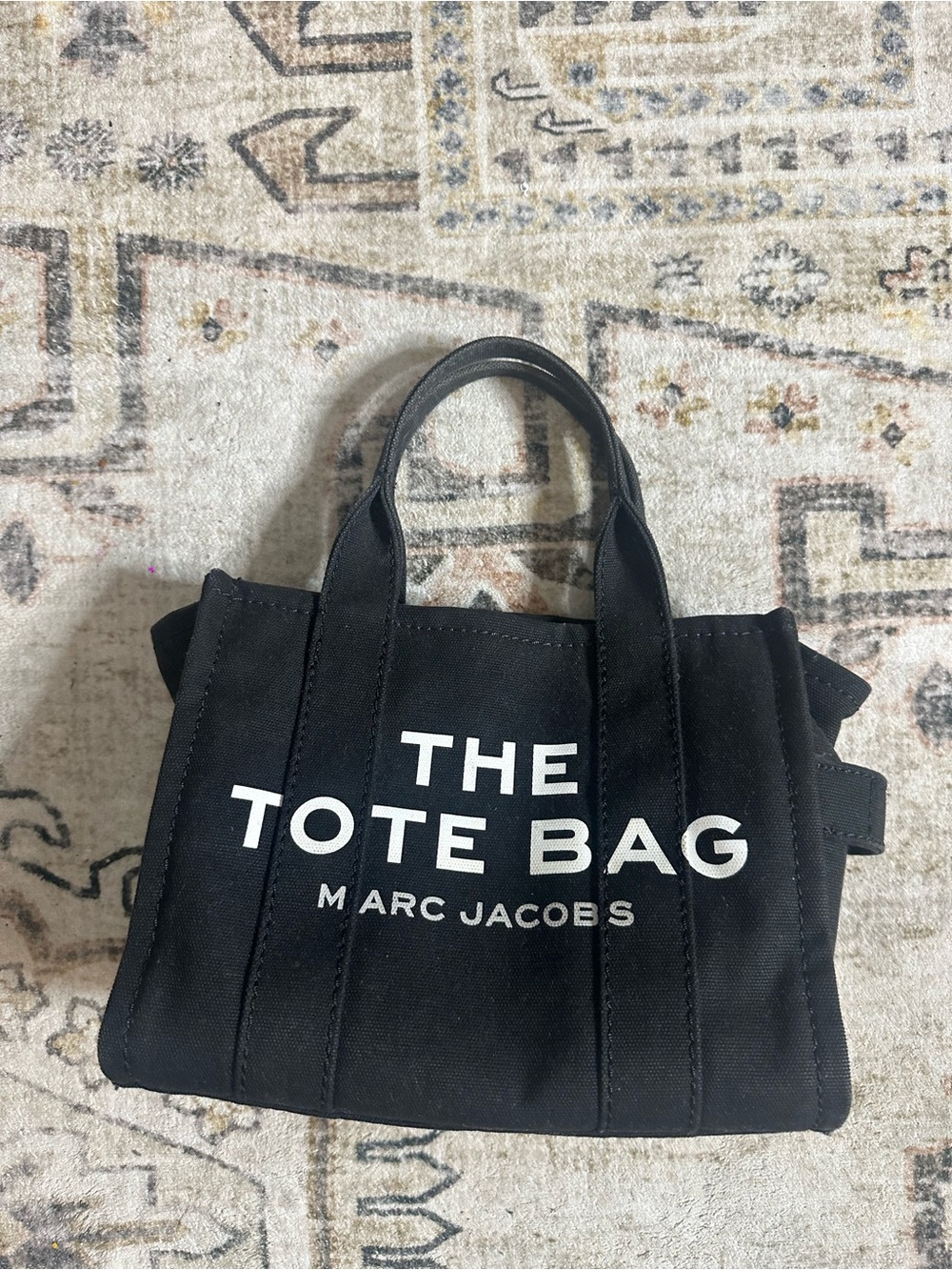 Marc Jacobs Tote Bag Black Canvas